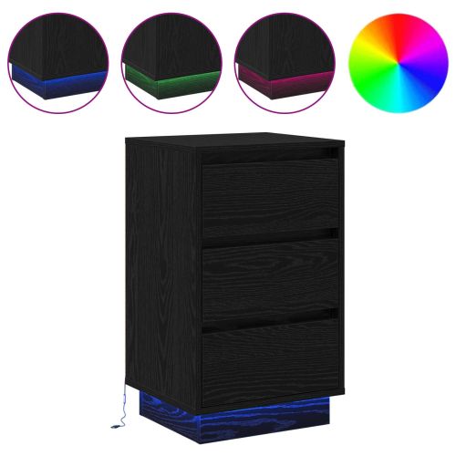 Нощен шкаф Черния дъб 39 x 34,5 x 65 см Инженерно дърво