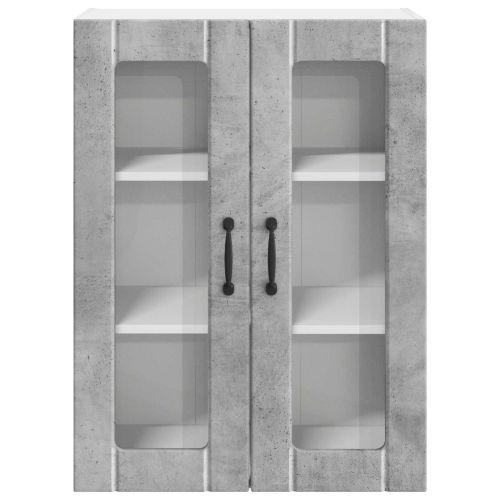 Кухненски шкаф Циментено сиво 60 x 31 x 80 см Инженерно дърво