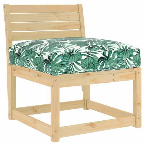 Възглавница Мотив с листа 80 x 80 x 12 cm Оксфордска тъкан