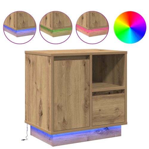 Нощен шкаф с чекмедже Дъб 50 x 34,5 x 50 см. Инженерно дърво