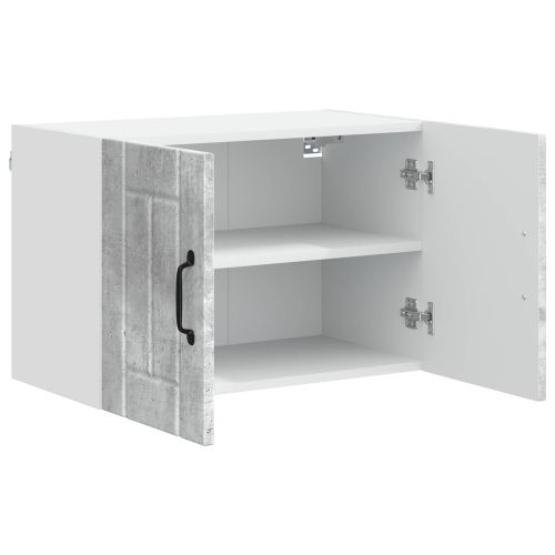 Кухненски стени шкафове 2 pcs Циментено сиво 60 x 31 x 40 см