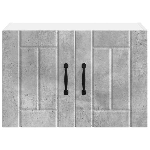 Кухненски стени шкафове 2 pcs Циментено сиво 60 x 31 x 40 см