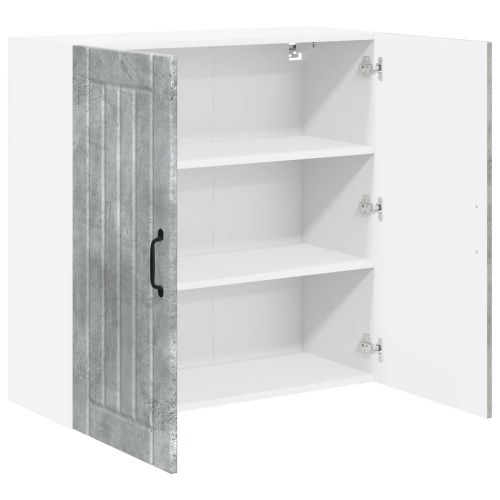 Кухненски шкаф Циментено сиво 80 x 31 x 80 см Инженерно дърво