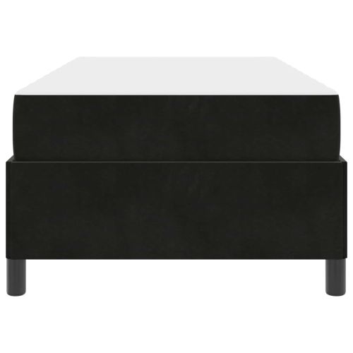 Рамка за легло с матрак Черно 80 x 200 cm текстил