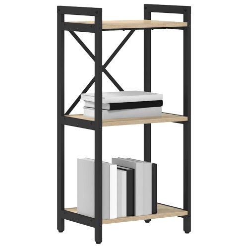 Рафт за книги Сонома дъб 40 x 30 x 85 см Инженерно дърво