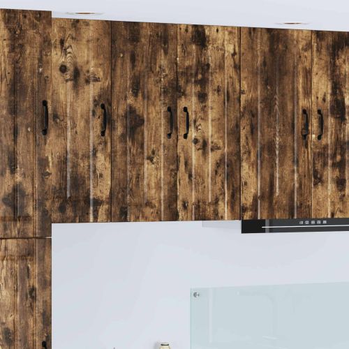 Кухненски шкаф 2 pcs Димян дъб 30 x 31 x 80 см Инженерно дърво