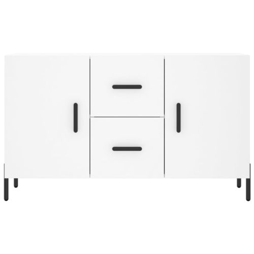 Сайдборд, бял, 100x36x60 см, инженерно дърво