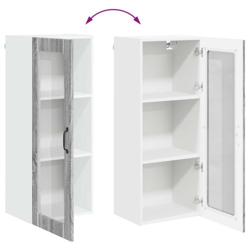 Кухненски шкаф Сив Сонома 40 x 31 x 100 см Инженерно дърво