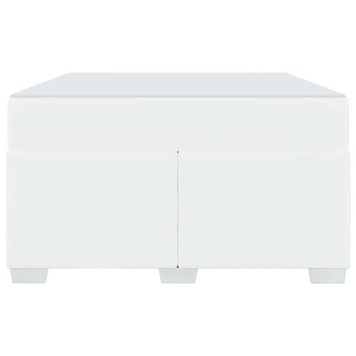 Рамка за легло с матрак Бяло 120 x 190 cm текстил