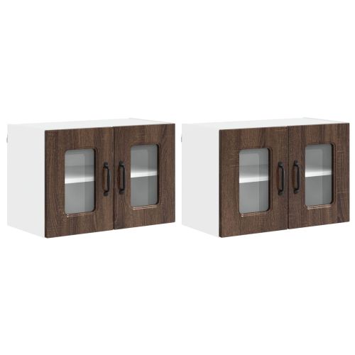 Кухненски шкаф Kalmar 2 pcs Кафяв дъб 60 x 31 x 40 см