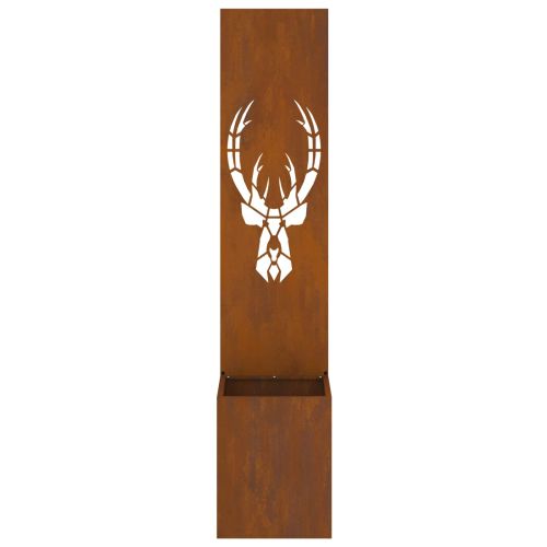 Екран за градинска неприкосновеност Ръждясало 32 x 140 см