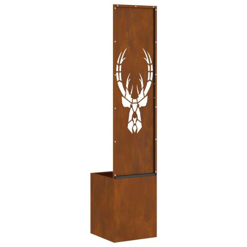 Екран за градинска неприкосновеност Ръждясало 32 x 140 см