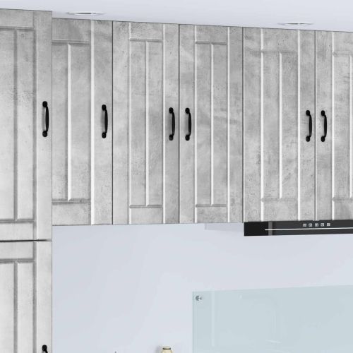 Кухненски шкаф 2 pcs Циментено сиво 30 x 31 x 80 см