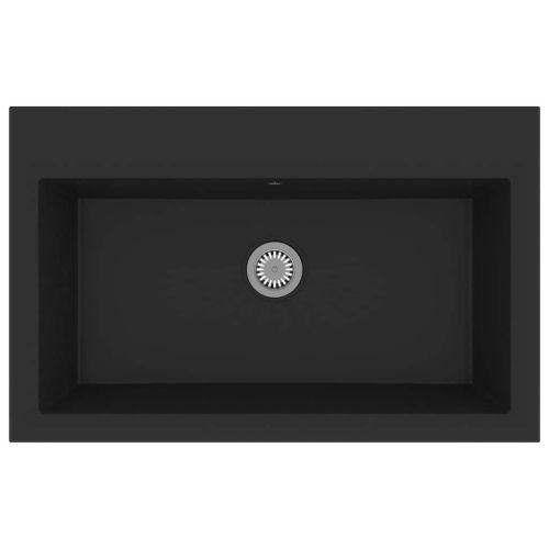 Кухненска мивка Черно 79 x 50 x 31 см Гранит