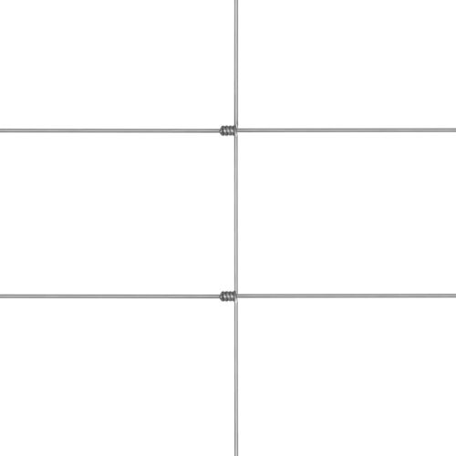 Градинска ограда, поцинкована стомана, 50 м, 150 см, сребриста