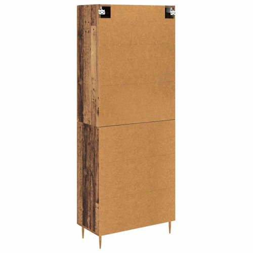 Висок шкаф Старо дърво 69,5 x 34 x 180 см Инженерно дърво