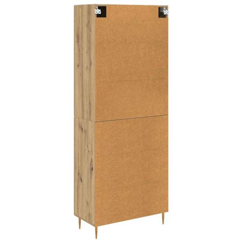 Висок шкаф Дъб 69,5 x 34 x 180 см Инженерно дърво