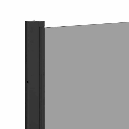 Екран за душ и вана Черно 68 x 130 см Закалено стъкло
