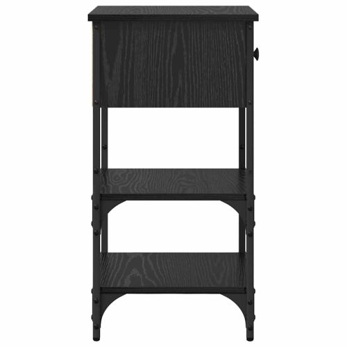 Нощен шкаф с чекмедже 2 pcs Черния дъб 33.5 x 36 x 70 см