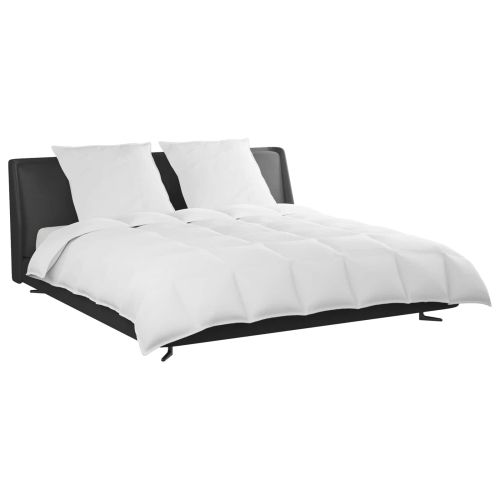 Комплект завивки с възглавница 3 pcs Бяло Пухени пера