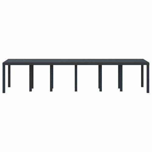 Градинска маса Антрацит 350 x 100 x 74 см полиратан