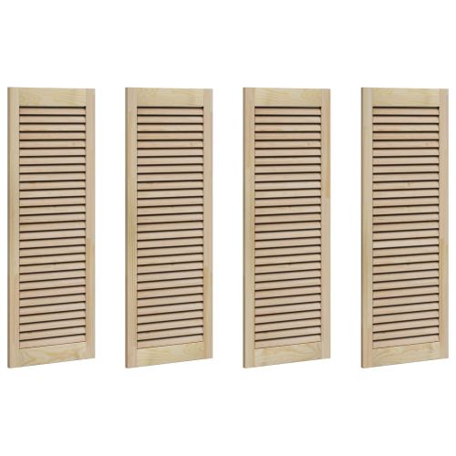 Врата за шкаф с врата 4 pcs Естествен 140.5 x 2 x 59.5 см