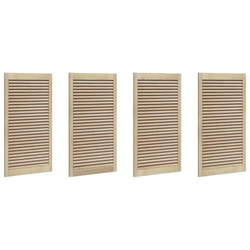 Врата за шкаф с врата 4 pcs Естествен 140.5 x 2 x 59.5 см