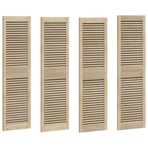 Врата за шкаф с врата 4 pcs Естествен 140.5 x 2 x 59.5 см