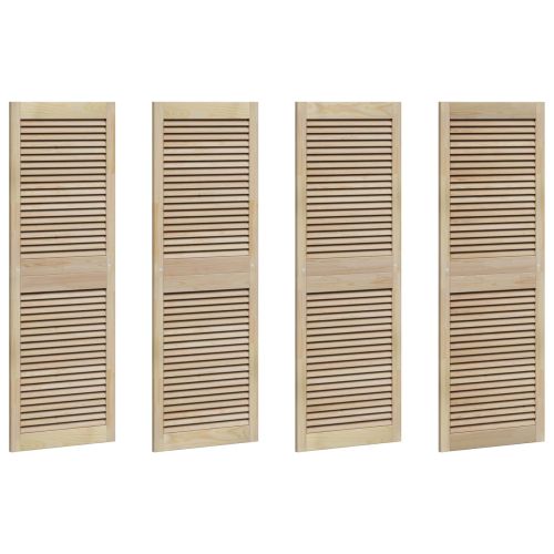 Врата за шкаф с врата 4 pcs Естествен 140.5 x 2 x 59.5 см