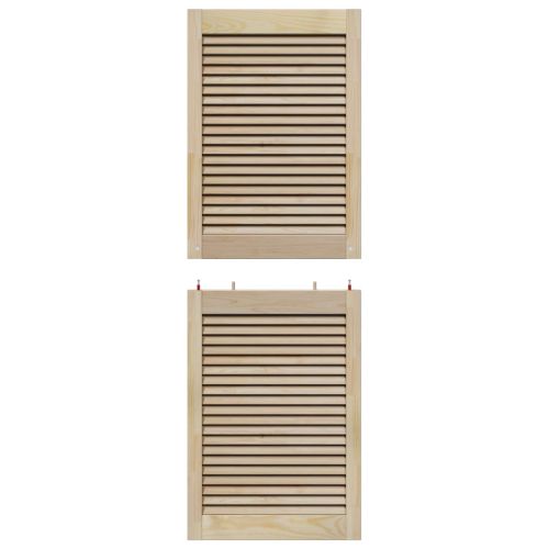 Врата за шкаф с врата 4 pcs Естествен 140.5 x 2 x 59.5 см