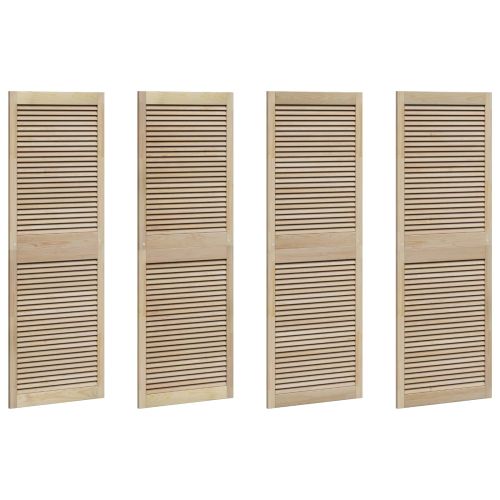Врата за шкаф с врата 4 pcs Естествен 140.5 x 2 x 59.5 см