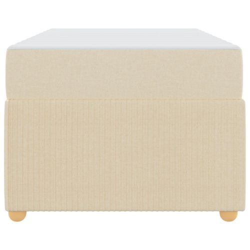 Рамка за легло с матрак Крем 90 x 200 cm текстил