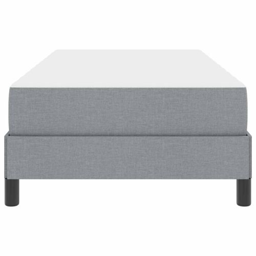 Легло с пружинирана основа Светлосиво 90 x 190 cm текстил