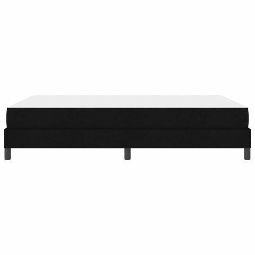 Легло с пружинирана основа с матрак Черно 160 x 200 cm текстил
