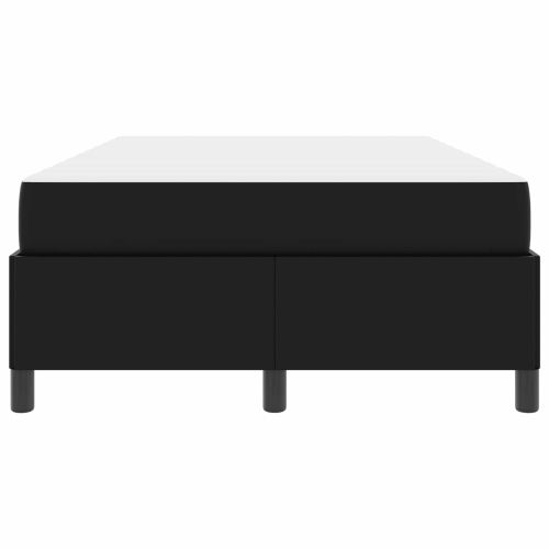 Рамка за легло с матрак Черно 120 x 190 cm текстил
