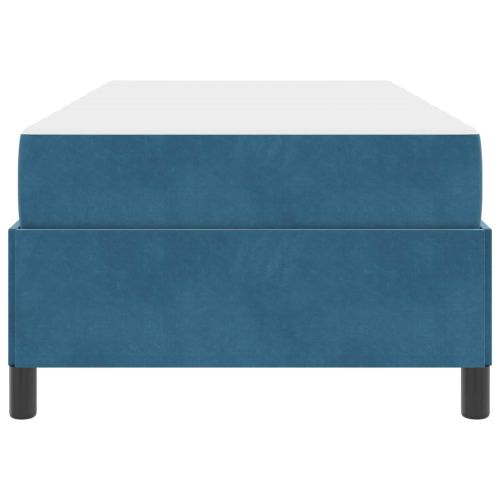 Рамка за легло с матрак Тъмен син 80 x 200 cm текстил