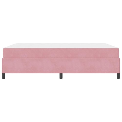 Рамка за легло с матрак Розово 160 x 200 cm текстил