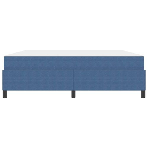 Рамка за легло с матрак Синьо 180 x 200 cm текстил
