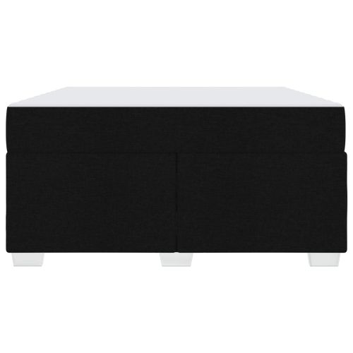 Рамка за легло с матрак Черно 160 x 200 cm текстил