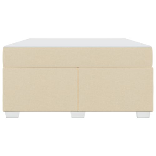 Рамка за легло с матрак Крем 160 x 200 cm текстил