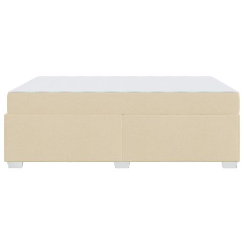 Рамка за легло с матрак Крем 160 x 200 cm текстил