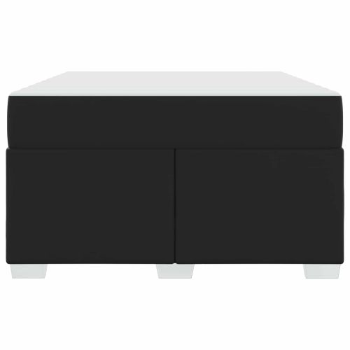 Рамка за легло с матрак Черно 120 x 200 cm текстил