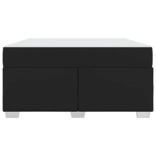 Рамка за легло с матрак Черно 160 x 200 cm текстил