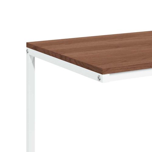 Помощна маса с колелца бяла 55x35x70 см инженерно дърво