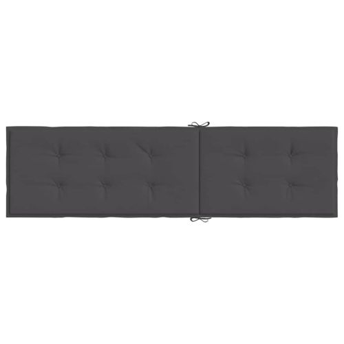 Възглавница за стол шезлонг меланж антрацит (75+105) x 50 x 4 см