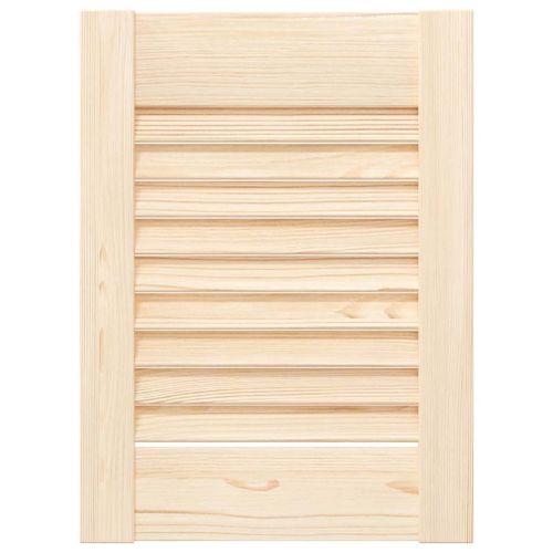 Врати за шкафове с извит дизайн 2 бр. масивна дървесина бор