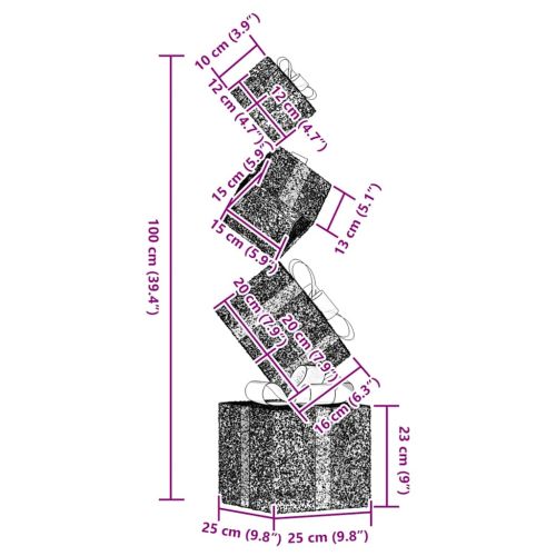 Коледна декорация Кутия за подарък 80 светодиода Топло бяло