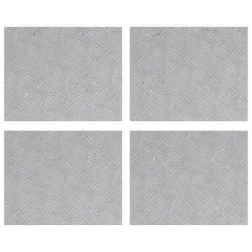 Стъпало Правоъгълна 4 pcs Сребрист 50 x 40 cm Алуминий