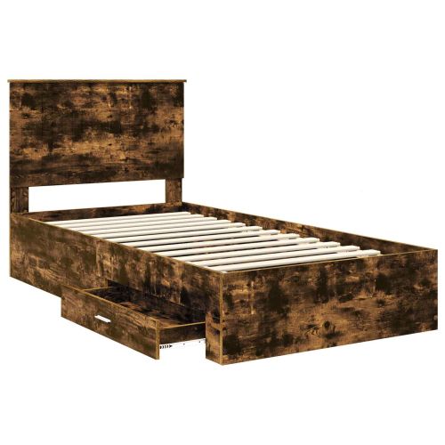 Рамка за легло с таблото Димян дъб 100 x 200 cm Инженерно дърво