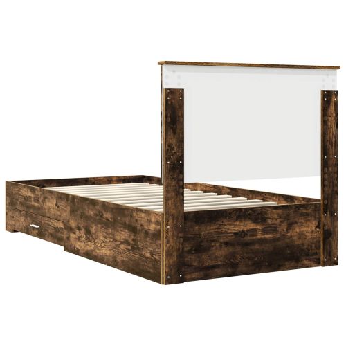 Рамка за легло с таблото Димян дъб 100 x 200 cm Инженерно дърво